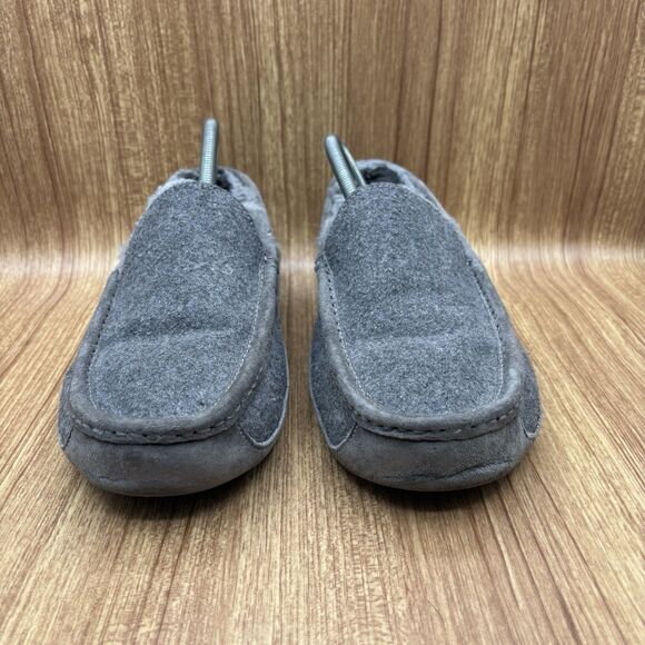 UGG Men Slippers Ascot Wool Loafer‎ Shoes Grey Sz US 9 main image 7